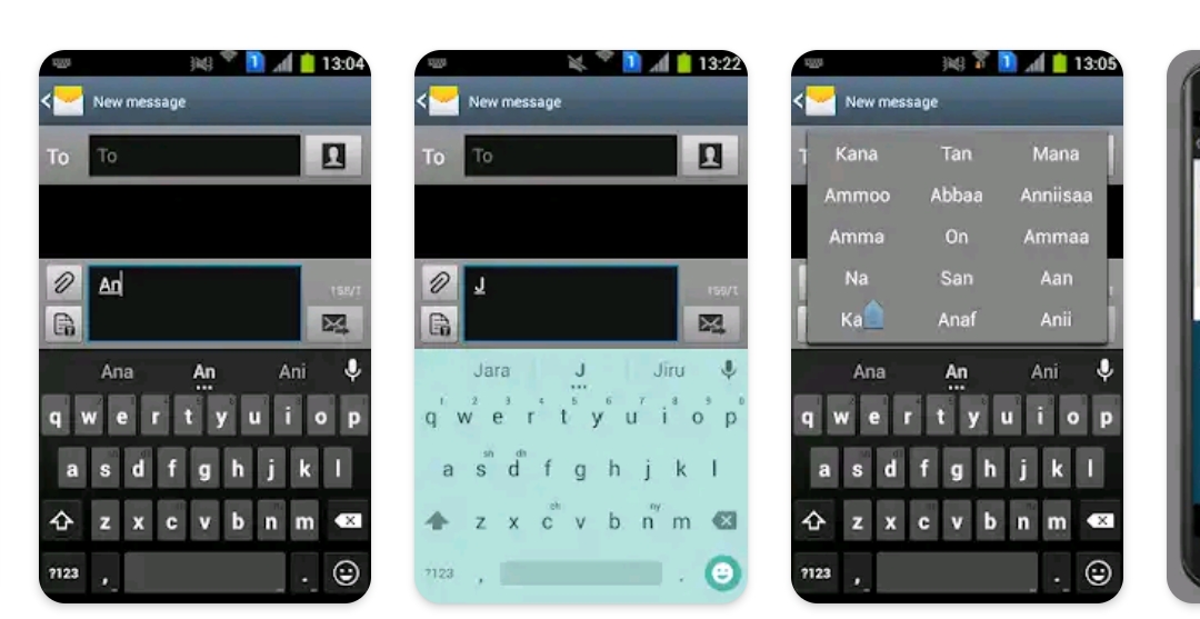Afaan Oromoo Keyboard app has more than 45 000 Afaan Oromoo words. The app suggests these words while you are typing 000