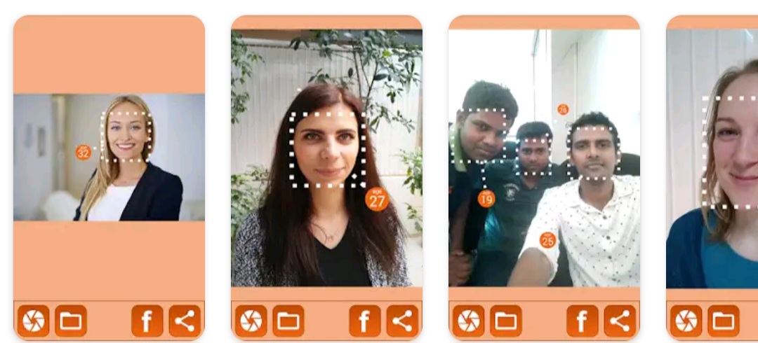 Biometric app to find look of your face Age