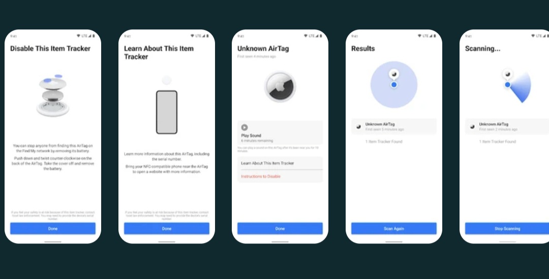 Detect and find AirTags, SmartTags,DCP
