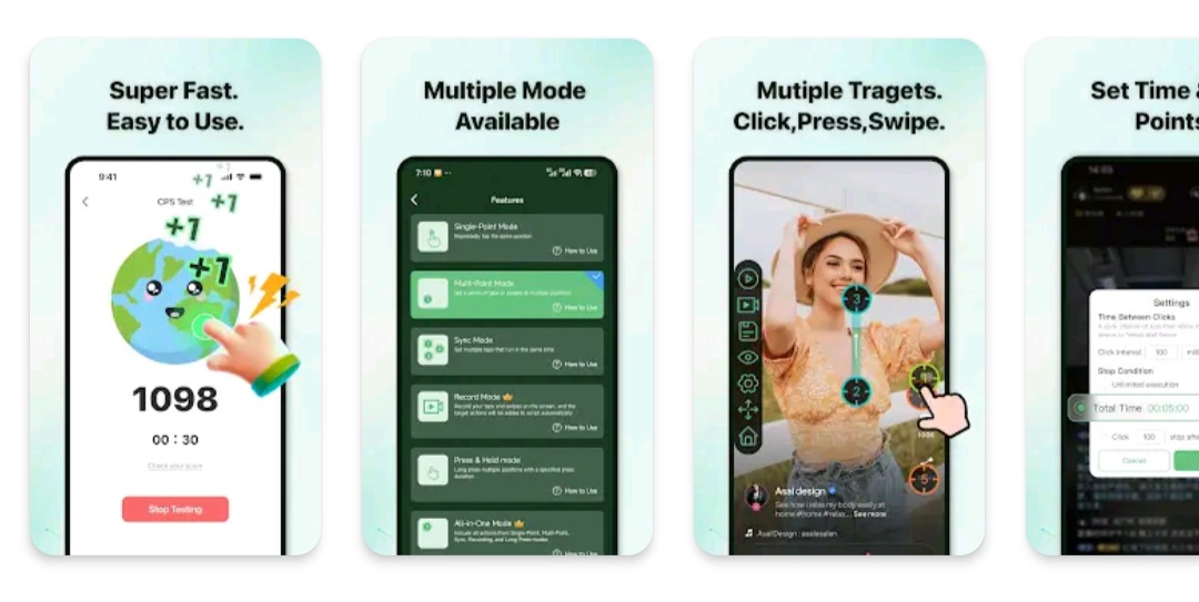 Auto Clicker automate with speed. Super Fast booster to save your time.CC7